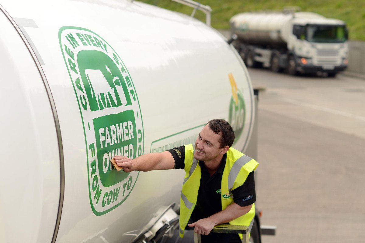 johanntasker's tweet photo. PICS: #CareInEveryStep #FromCowToYou - Arla unveils new livery. Thoughts welcome. http://t.co/CQJwBD4x59