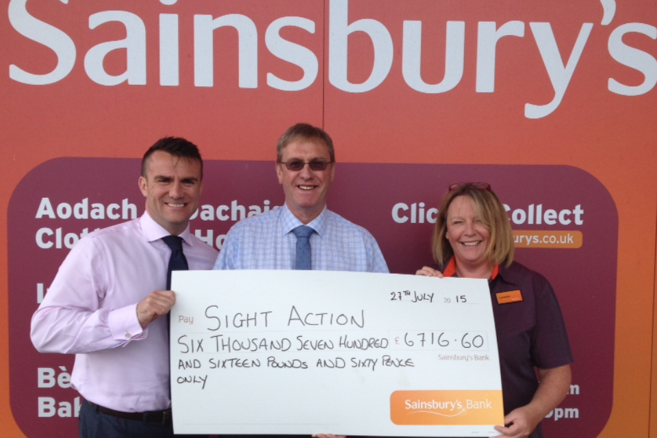 Sight Action (@sightaction) on Twitter photo <a href="/SightAction/">Sight Action</a> CEO Murray Cochrane accepts a cheque from <a href="/sainsburys/">Sainsbury's</a> Nairn following our partnership. Many thanks! <a href="/SightAction/">Sight Action</a> CEO Murray Cochrane accepts a cheque from <a href="/sainsburys/">Sainsbury's</a> Nairn following our partnership. Many thanks!