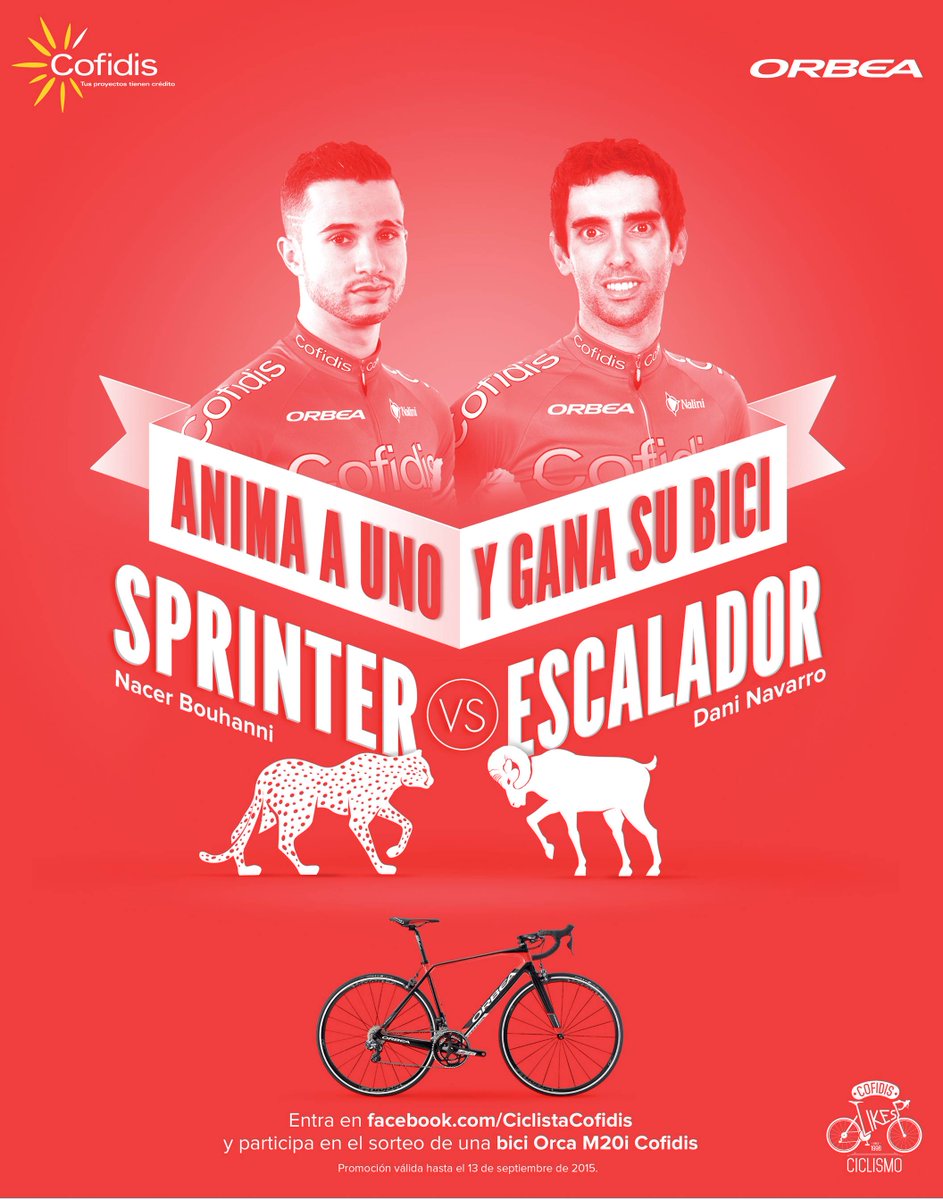 SorteosDeporte's tweet photo. ¡Entra en el sorteo de una bici! @ciclistacofidis  
RT y Participa eligiendo en http://t.co/ckKtzR1FkL http://t.co/Kh4OIE6XLZ