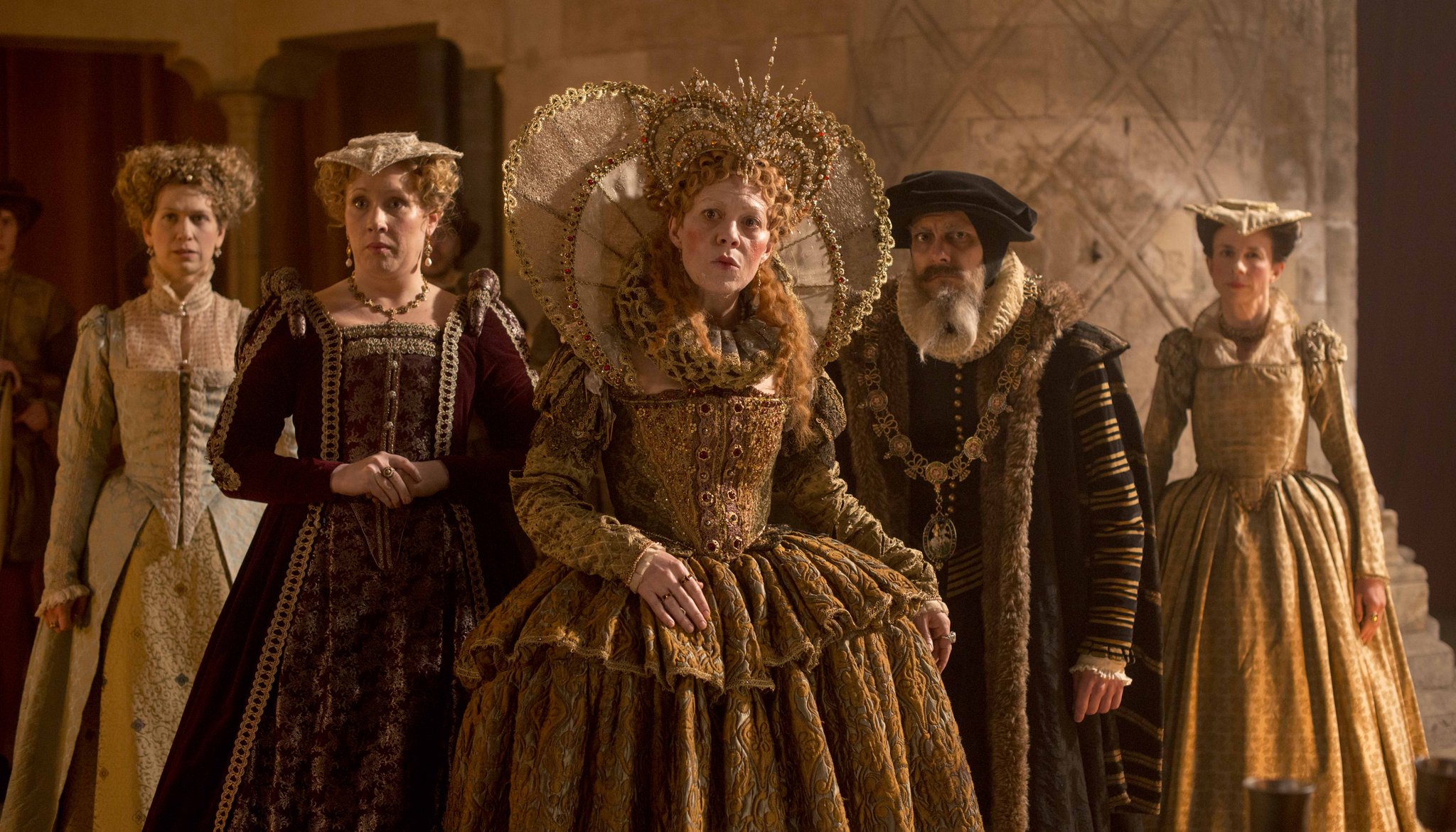 A very happy birthday to Helen McCrory! Here\s Helen as HRH Queen Elizabeth I in upcoming film out 18 Sept. 