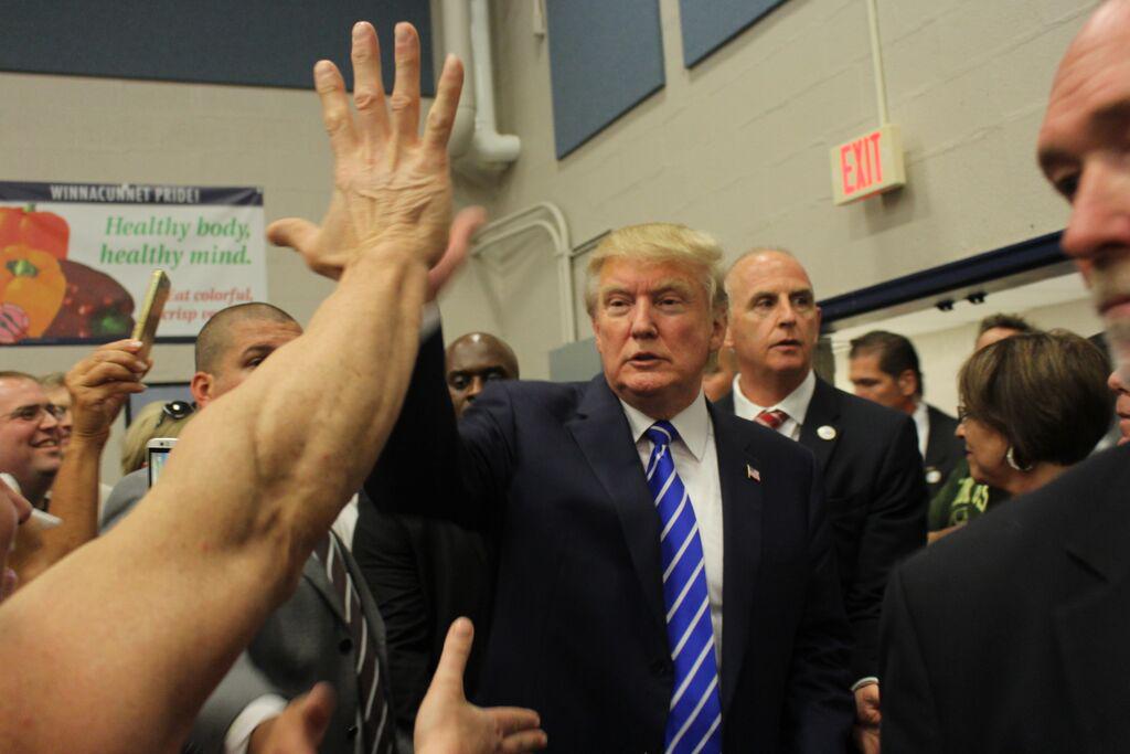 TrumpNH's tweet image. .@realDonaldTrump is back in NH this Wednesday at Pinkerton Academy! RSVP: trumpnh.eventbrite.com #nhpolitics #fitn