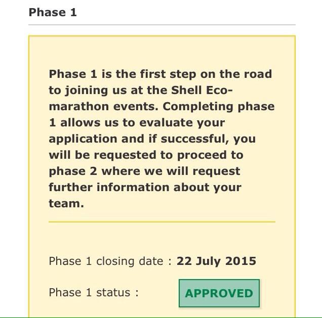 Saat ini kedua tim (Nakoela dan Sadewa) telah mendapat approval  untuk Phase 1 - Seleksi Berkas.