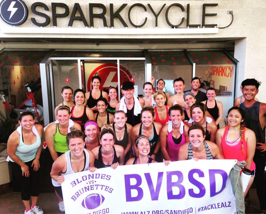 TackleAlzSD's tweet photo. Another awesome karma ride at @SPARKCYCLE this past weekend! Sign up for this Saturday! #EndAlz #TackleAlz #BvBSD http://t.co/fw1RG9Loom