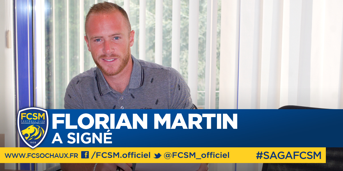 FCSM_officiel's tweet photo. C'est officiel : @FloMartin10 est sochalien ! http://t.co/wa5scT9kx8 #mercato http://t.co/bw1gLmp14S