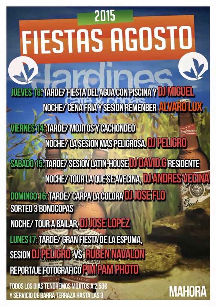 Esta tarde Gran Fiesta de la Espuma en <a href="/SalaJardines/">Sala Jardines</a> (Mahora) junto a <a href="/DjPeligrodeejay/">Dj Peligro</a> <a href="/PimPamPhoto/">PimPamPhoto</a>