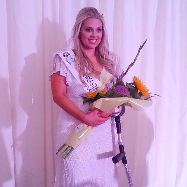 KatieKnowles01's tweet photo. @EmmaWillis first UK disabled model 3rd in Miss Newcastle for miss North East GB 2015 rocking my #glamstick ๐ #mod http://t.co/MP1hWn4Ie6
