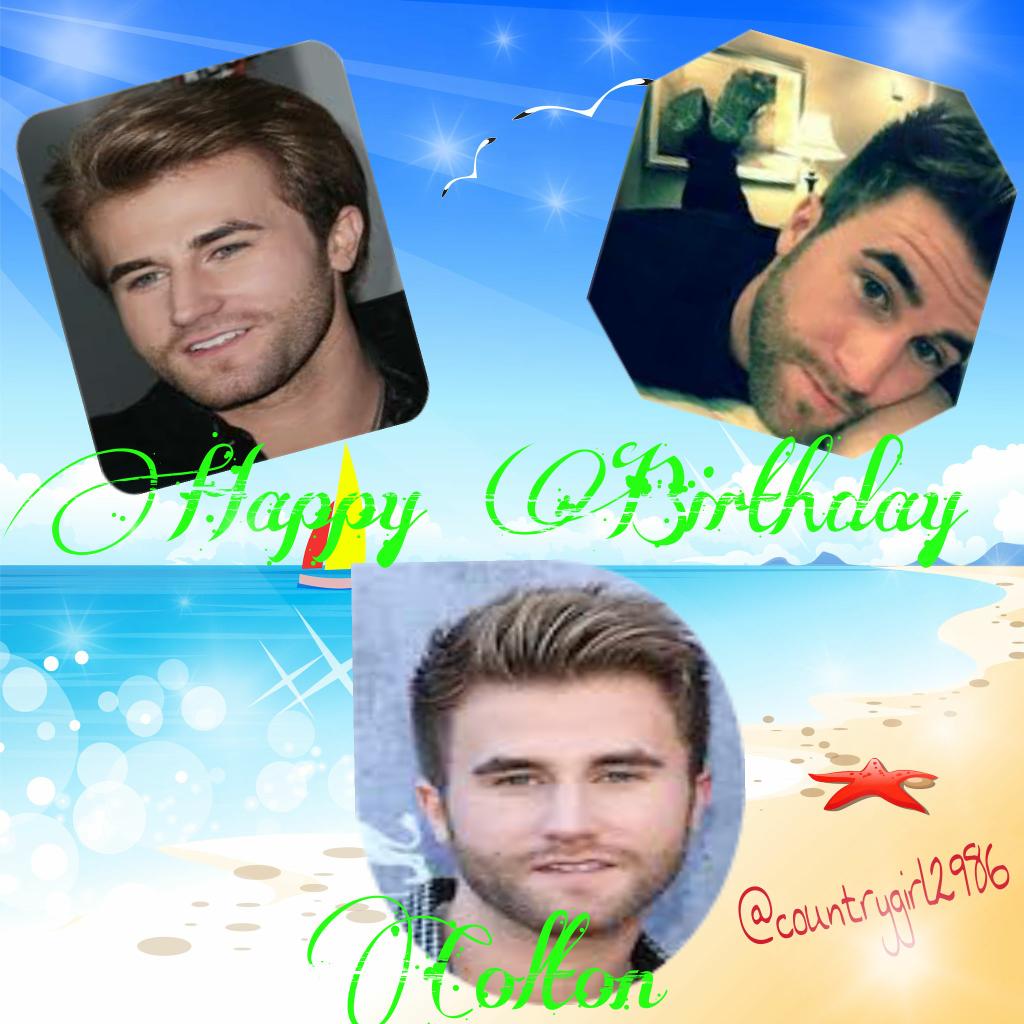 Happy birthday to the amazingly talented Colton Swon!!! I hope you have an amazin day! 