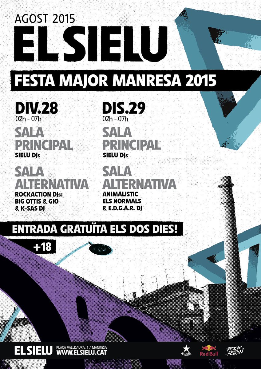 Aquesta Festa Major la festa es queda al centre de Manresa!
+info: goo.gl/WsjGZS #elsielumanresa #fmmanresa