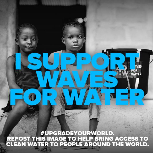 Retweet to #Vote for <a href="/wavesforwater/">Waves For Water</a> to receive $500k in donation. #UpgradeYourWorld by bringing access to clean water