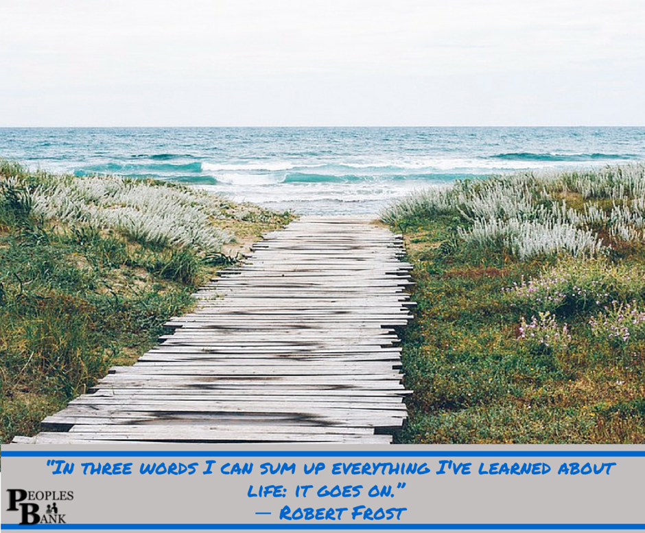 PeoplesBankWI's tweet photo. Life goes on. And so does the week, Friday will be here before you know it! #MondayMotivation http://t.co/z4wPpQBhjH
