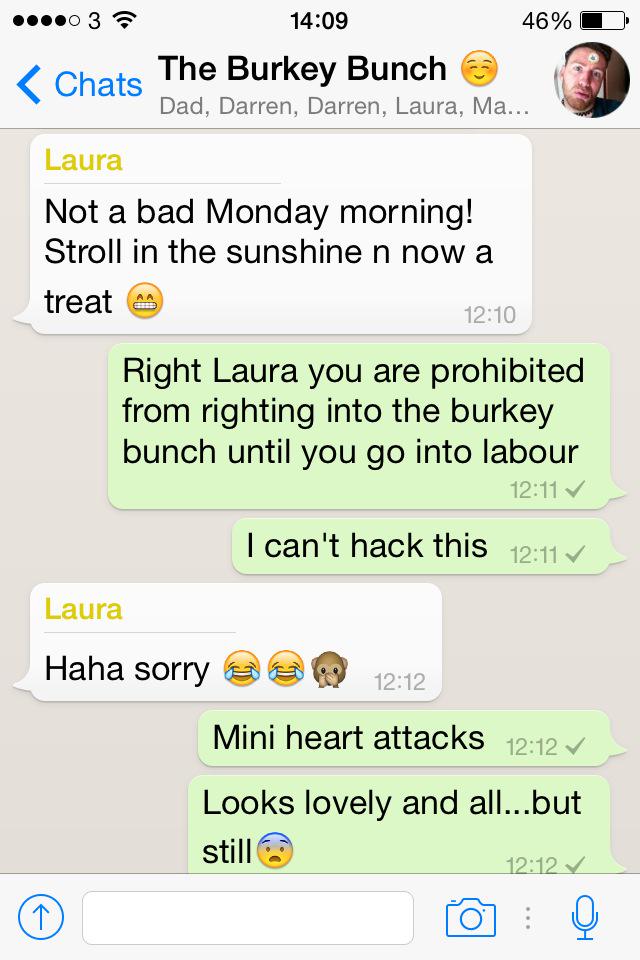 Didn't think I would be, but the sister being due in a few days has me on edge😳 notifications are scary #righting