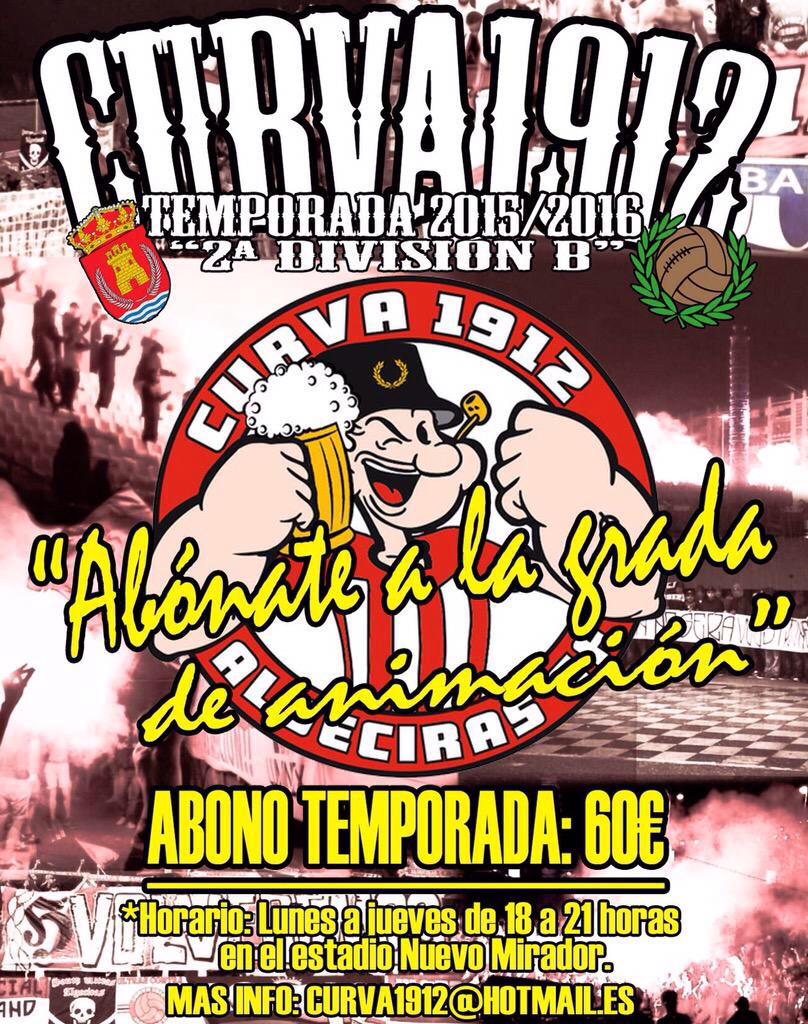 Curva1912's tweet photo. 6 días para que empiece el espectáculo! Abónate a la grada de animación y apoya al equipo de tu ciudad!! http://t.co/3ABxvH9XVR