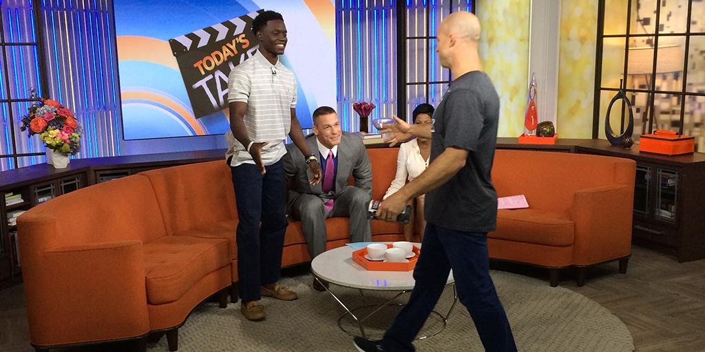 Yankees's tweet photo. Chris Singleton, who lost his mother in the Charleston tragedy, is surprised by the #Yankees on the @TODAYShow. http://t.co/DDvOJL00ON