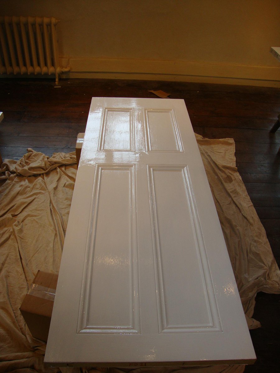 CotswoldFire's tweet photo. Fireproofing panel doors at Tudor House-Broadway,Worcs using white intumescent coatings #fireproof 01453-731006 http://t.co/yWqFn70H6h