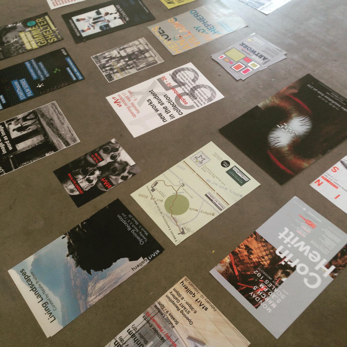 startgallery's tweet photo. it's #postermania at #STARTGallery while we sort through our submissions to the @zsrspecial University Archives http://t.co/edivYi8Tkv