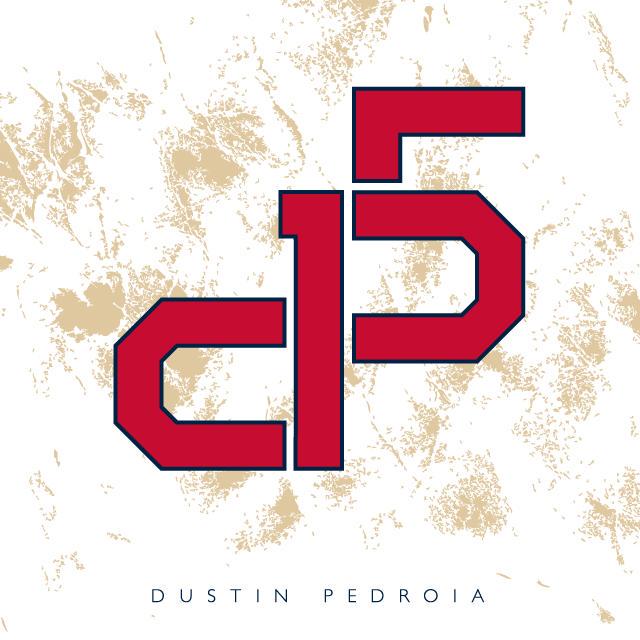  A custom logo & a Happy Birthday to Dustin Pedroia! This guy is all heart and always has a dirty uniform 