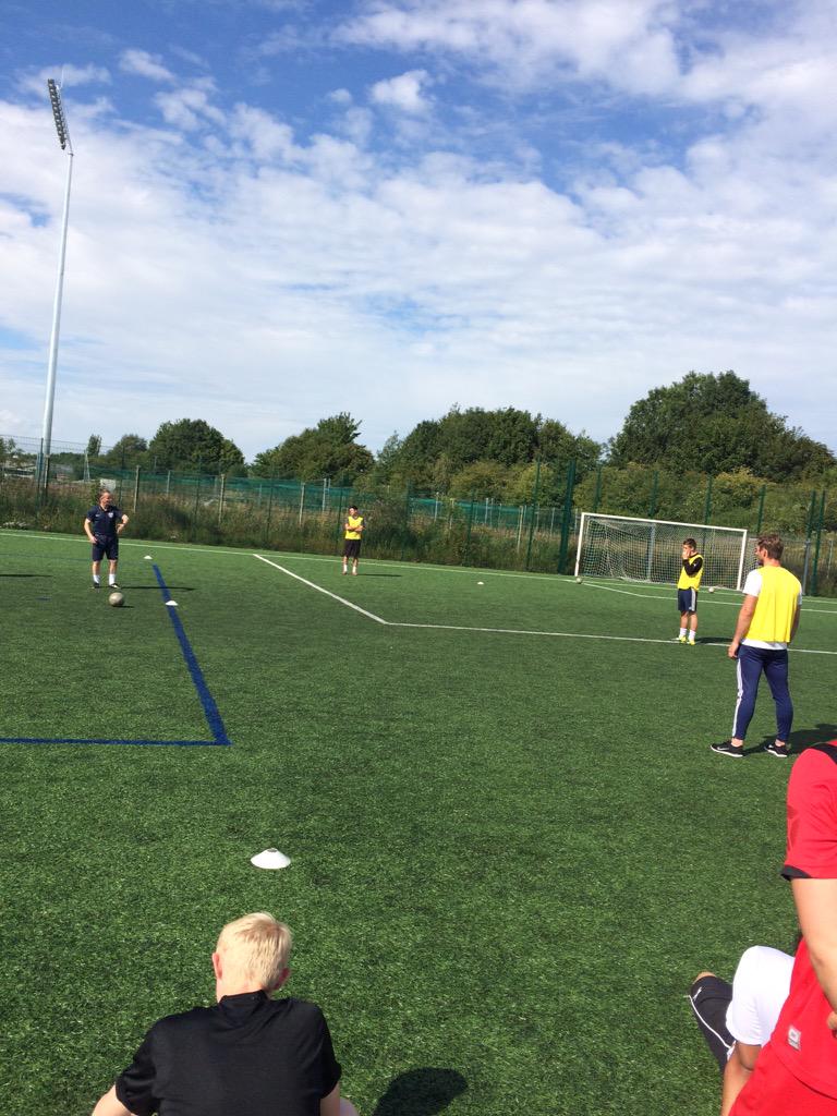 DurhamFA's tweet photo. Candidates on the FA Level 2 course just about to start a practice on #ForwardRuns today! ⚽️☀️ http://t.co/M2WBw9Z1SW