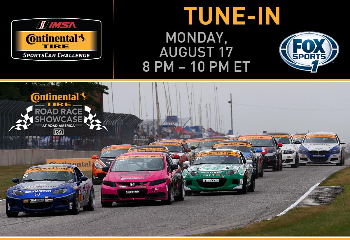 UnitedSportsCar's tweet photo. Don't miss the @continentaltire SportsCar Challenge race from @roadamerica tonight at 8pm ET on @FOXSports1! http://t.co/2rVOYlkM28