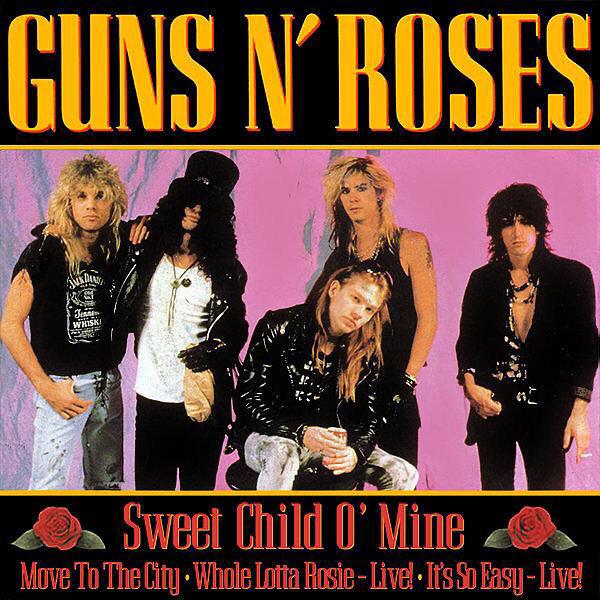 ThisDayInMETAL's tweet photo. Aug 17th 1988 @gunsnroses released the GREAT single "Sweet Child O' Mine" @DuffMcKagan @Slash @axlrose http://t.co/WbqihpTxCV