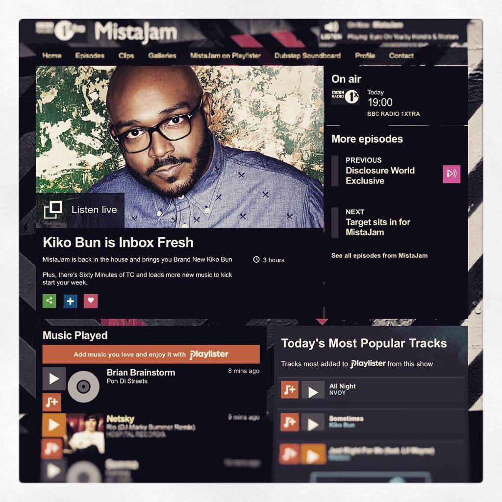Big thanks to <a href="/TCDNB/">TC</a> for dropping @BrianBassliebe "Pon Di Streets" on <a href="/1xtra/">BBC Radio 1Xtra</a> ☺️👌🏼💥🔊🔊🔊 OUT Fri 21st Aug #dnb 💥