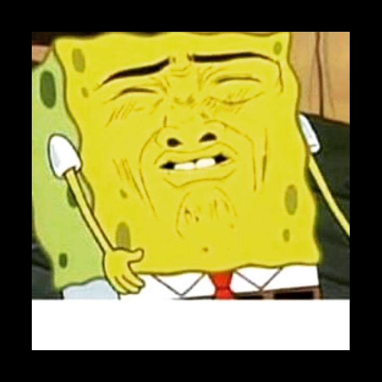 disgusted spongebob