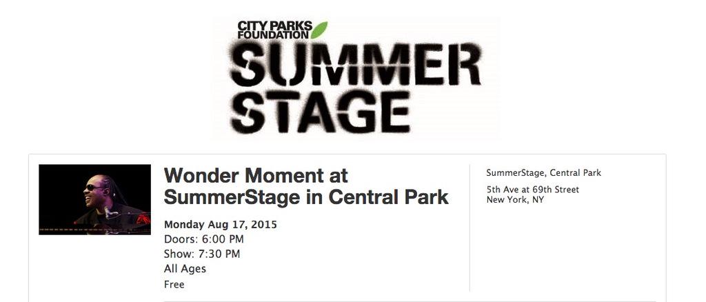 RT To Win: We're giving away 2 tickets to see #StevieWonder tonight in #CentralPark

Winner announced in 30 minutes