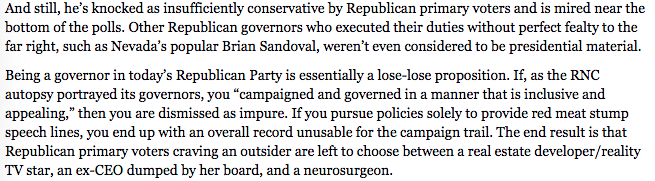 RileySnyder's tweet photo. Republican governors face a "lose-lose" scenario if they want to run for higher office http://t.co/V8BsxZoegp http://t.co/ttvZVBuDY7