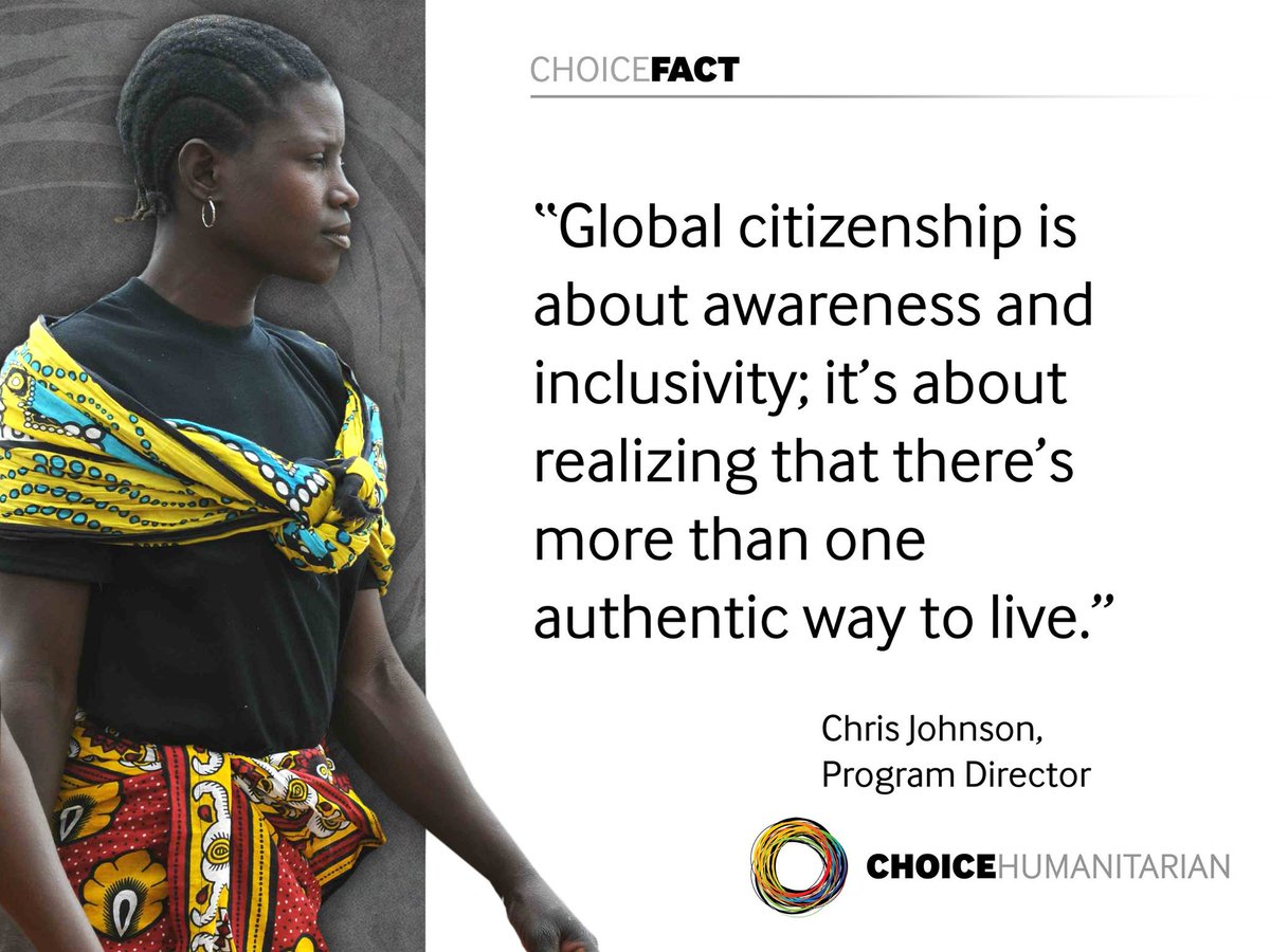 CHOICEorg's tweet photo. #CHOICEfact: "#GlobalCitizenship is about awareness...&amp;...realizing that there's more than one authentic way to live. http://t.co/NVP4DKJcDX