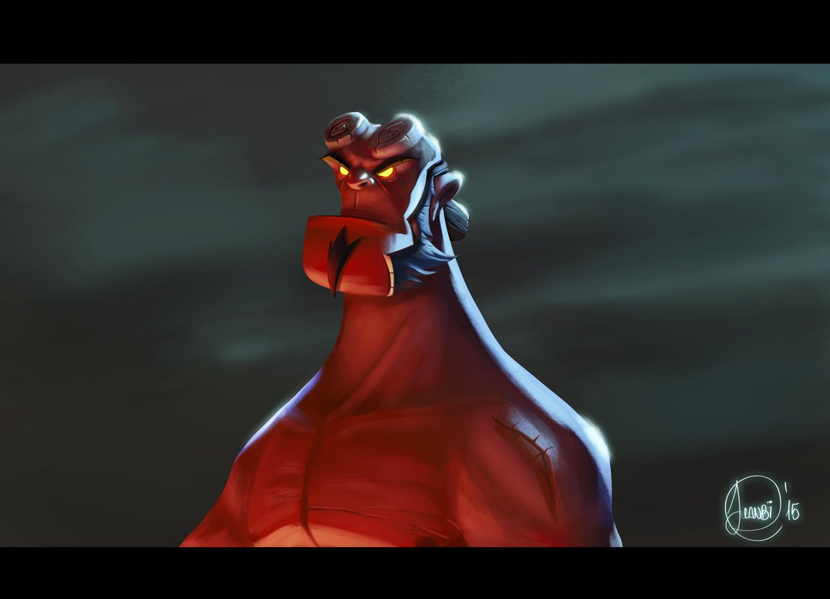 JuanbiAlonso's tweet photo. #Hellboy #AnungUnRama #photoshop #illustration #character #demon #Juanbi http://t.co/AKhBScnf4Y