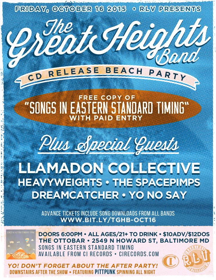 CaseyStruckOut's tweet photo. anddddd..... THIS is a thing. The Great Heights band"s CD Release show! #baltimoremusic #baltimoreconcerts #baltpop http://t.co/0rMbNbJcZ8