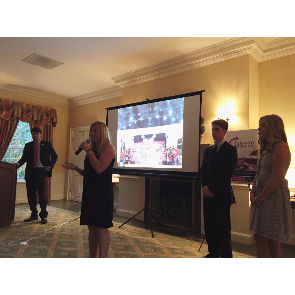 rightwing_1776's tweet photo. Great moment selected to Speak at #hscon2015 about how @TurningPointUSA is a phenomenal organization for the future. http://t.co/VtT6mm53G7