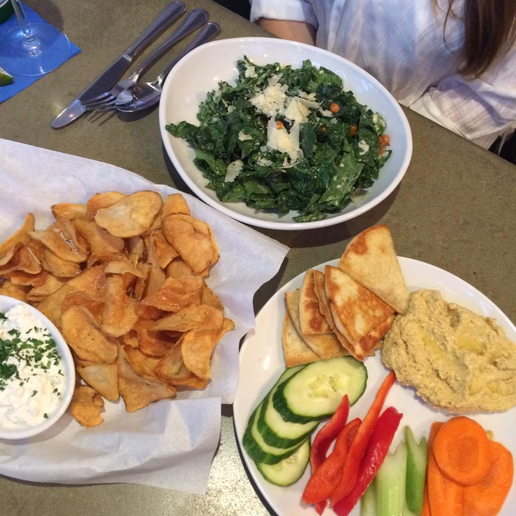 DeepDeuce's tweet image. Appetizers for lunch! AND @UrbanJohnnie delivers to the @levelokc apartments and the pool?! That's service.