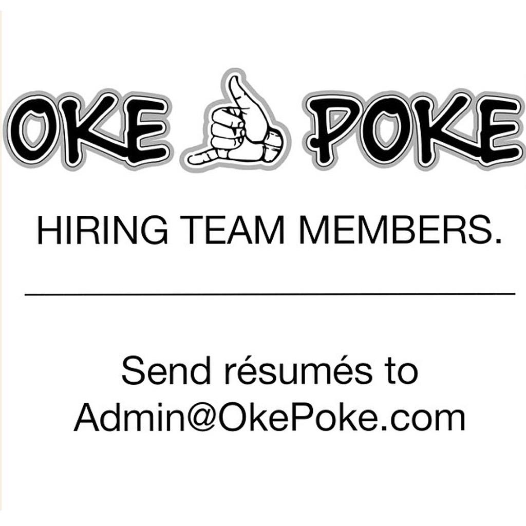 OkePoke_'s tweet photo. Want to be a part of the squaaddd?! Send them in ASAP!! Starting interviews tomorrow Tues, 08/18. #OkePoke#NowHiring http://t.co/5JXrk7vATB