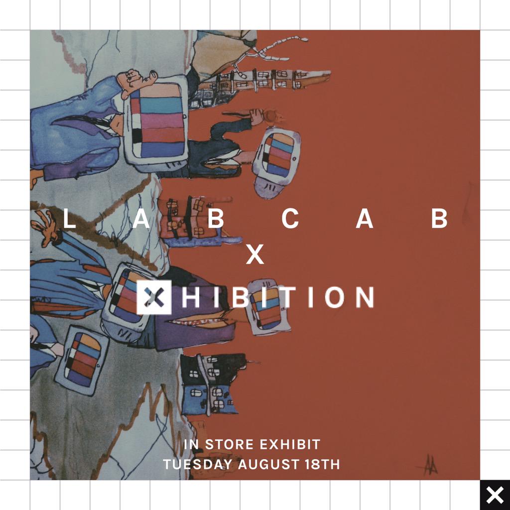 XHIBITION_'s tweet photo. TOMORROW : IN STORE ART EXHIBITION WITH @LABCABCLE ARTISTS : BRENT K, MERRICK P AND @THESUPERLATIVE_ 6-9PM http://t.co/CkDiqN9fHD