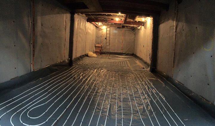 TheLCCLtd's tweet photo. Delta Membrane System in place, underfloor heating laid. #londonbasements #basementpros #digout http://t.co/REvd9N86O4