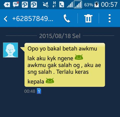 emang gua peduli sekeras apa isi kepala loe?
makasih udah bisa jadi pendamping buat cowok se kasar gua. 😂