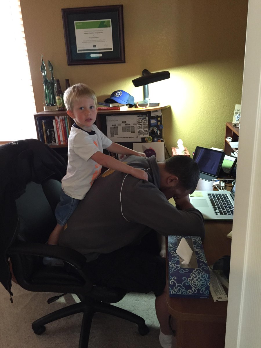 Free massages…just another benefit of working from home!  #VMware #WFH #LoveMyJob