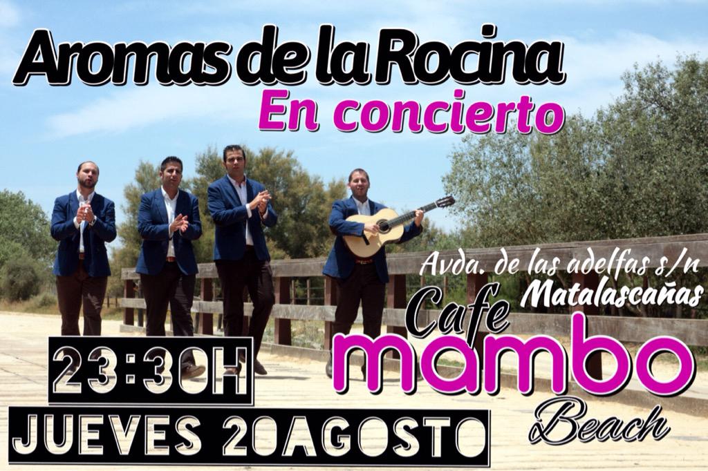 MamboBeachMatal's tweet photo. 😳😳Este jueves 20 de agosto!! CONCIERTO EN DIRECTO DE "Aromas de la rocina" 🎶🎉✌🏽️ que no te lo cuenten!!😜🎉🍹🎶 http://t.co/R2eVGnRk8O