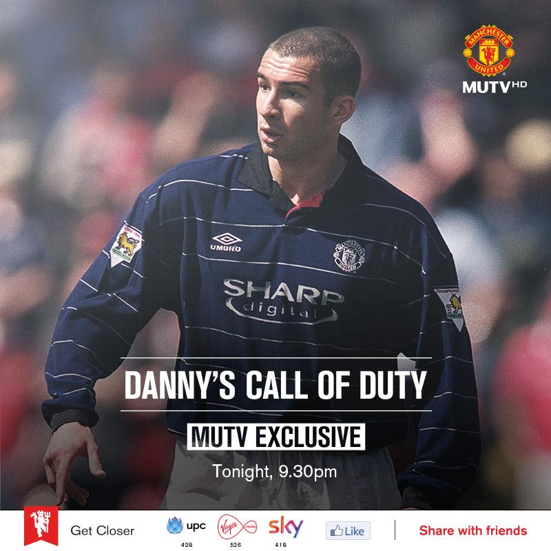 ManUtd's tweet photo. #MUTV go access-all-areas with former Gibraltar international Danny @Higginbotham05, tonight at 21:30 BST (UK/IRE). http://t.co/8x0o9SylsU
