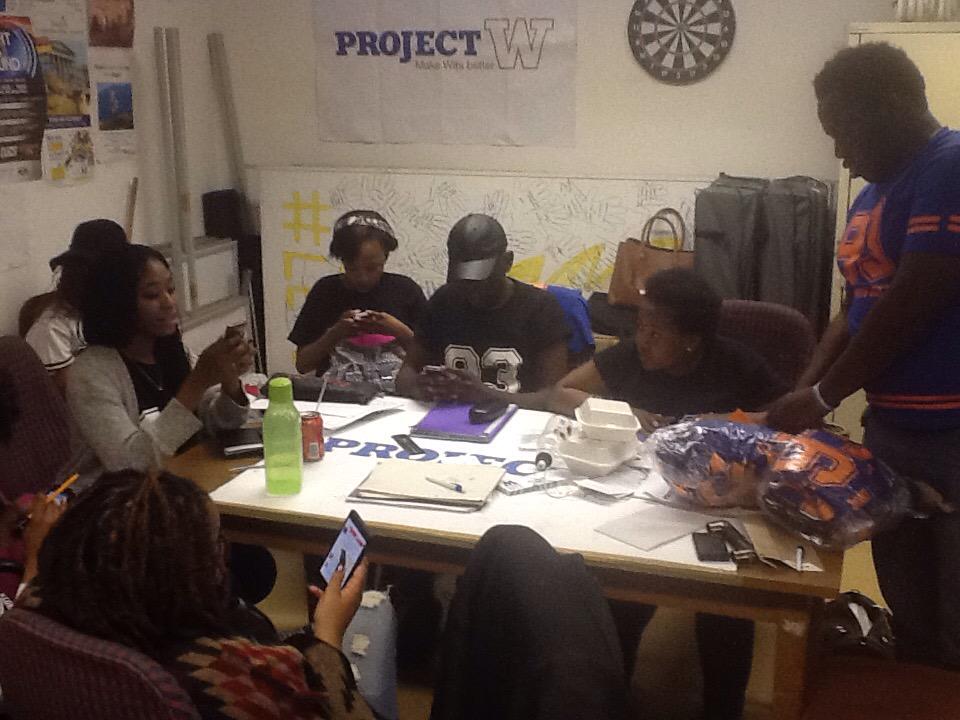 T_Marot's tweet photo. @ProjectWits team still on campus preparing for #projectdebate http://t.co/CPXQHmvOeG