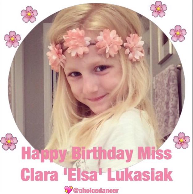 choicedancer's tweet photo. #HappyBirthday to the cutest fanciest 6yr old I know๐ @RealClarasWorld #TeamClara #TeamChloe #TheRealElsa #WootWoot๐๐ผ http://t.co/uCvO7nOuEj