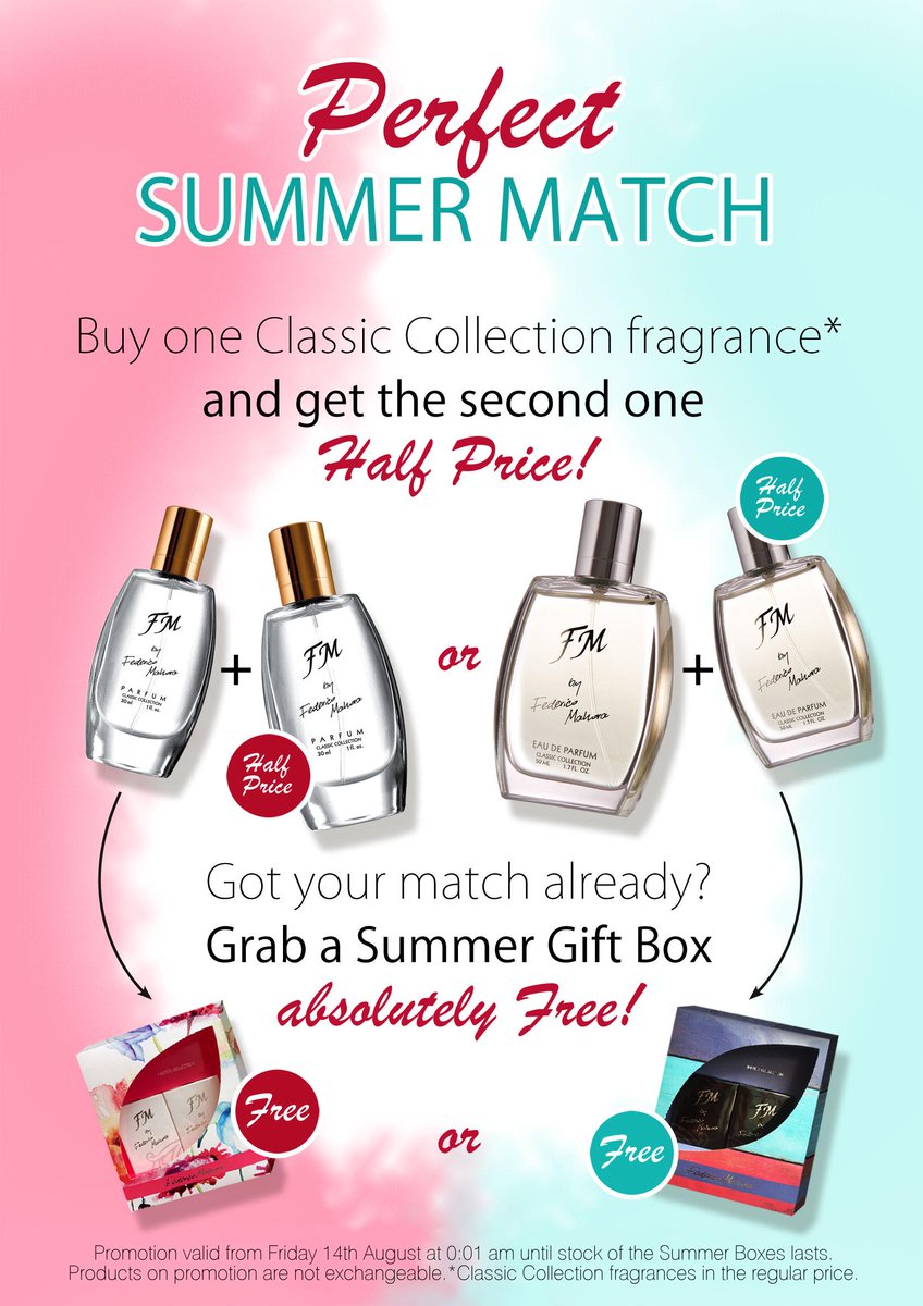 melcbainbridge's tweet photo. Sharing FM's latest fragrance offer! There's a fantastic selection to choose from in our Classic Collection #ABWHour http://t.co/Le8nuQ6yOG