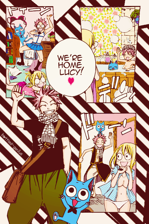 FairySpain's tweet photo. #Nalu #Natsu #Lucy #HappyFT #SweetHome http://t.co/xKAS7XtIS8