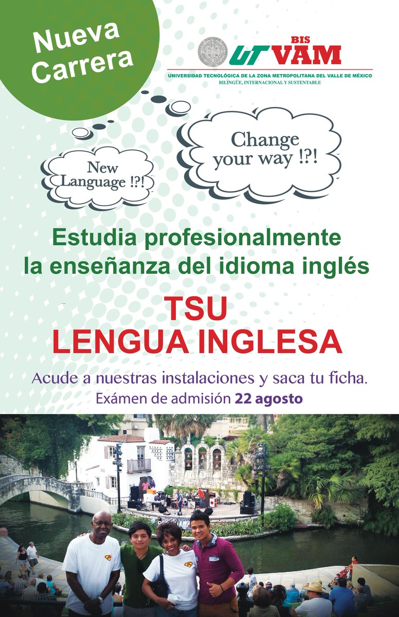 ¡No dejes pasar la oportunidad de cambiar tu destino!
Recuerda que tenemos una carrera nueva.