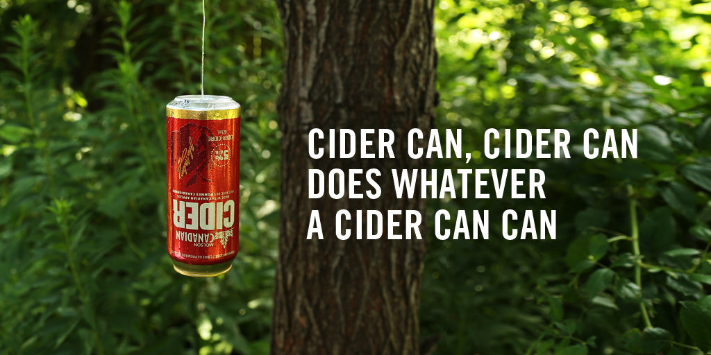 Molson_Canadian's tweet photo. Superhero taste. #Cider http://t.co/ZSZAdlv5Lq