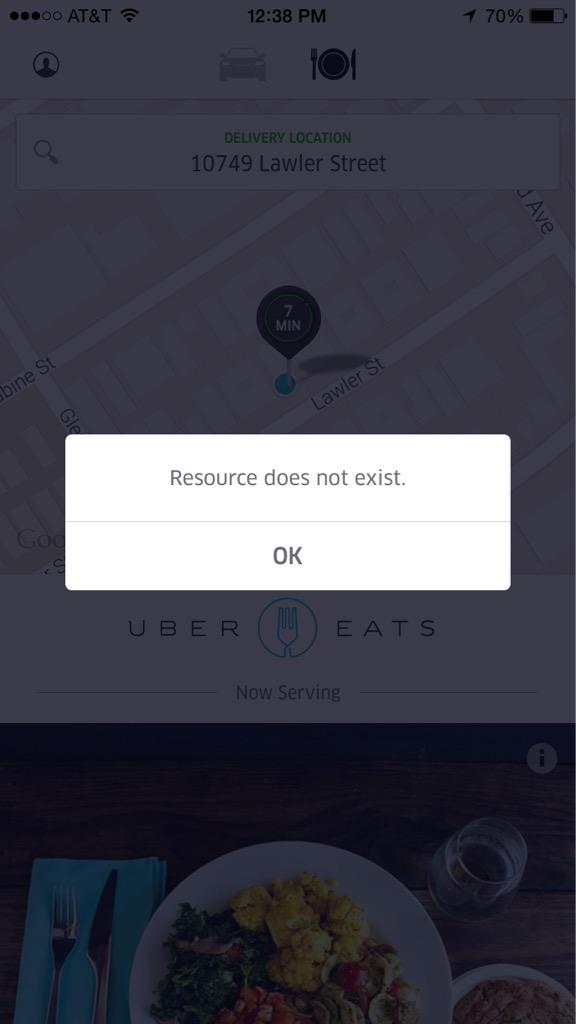 michaeljamesand's tweet photo. @Uber Love the idea of uber eats but it's so inconsistent. Trying to order now in LA but keep getting an error. http://t.co/QMyGv0z5fL