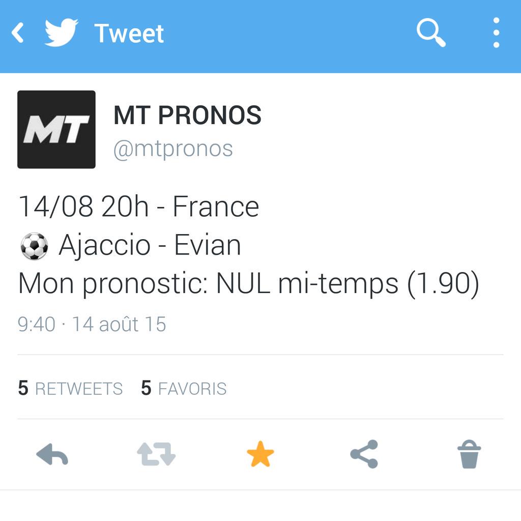 mtpronos's tweet photo. Les matchs nuls à la mi-temps y a que ça de vrais!! 💰💰👍✌ A demain pour de nouveaux pronos :p http://t.co/svMOsKMPSX