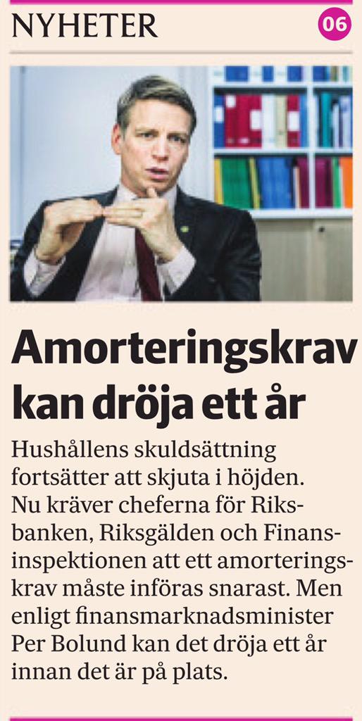 Man måste inse att amorteringskrav inte ändrar bostadstillgång, låga räntor, befolkningstillväxt &amp; urbanisering.