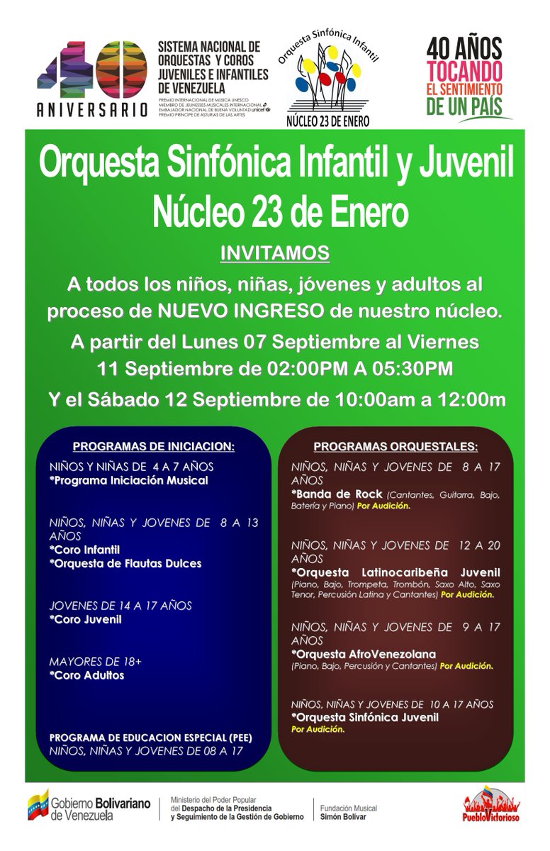 INVITADOS PROCESO DE NUEVO INGRESO DE NUESTRO <a href="/Nucleo23deEnero/">Nucleo 23 de Enero</a>