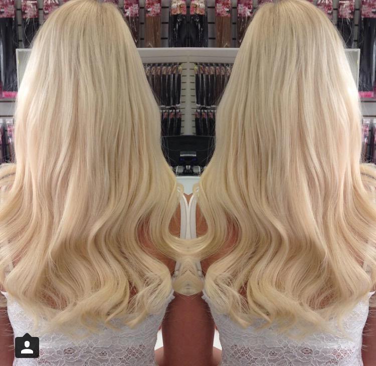 FoxyHair's tweet photo. Wow another gorgeous transformation by our @intuMetrocentre fitting team 💖 #foxyhairextensions #prebond #whiteblonde http://t.co/k3bP2o9E4J